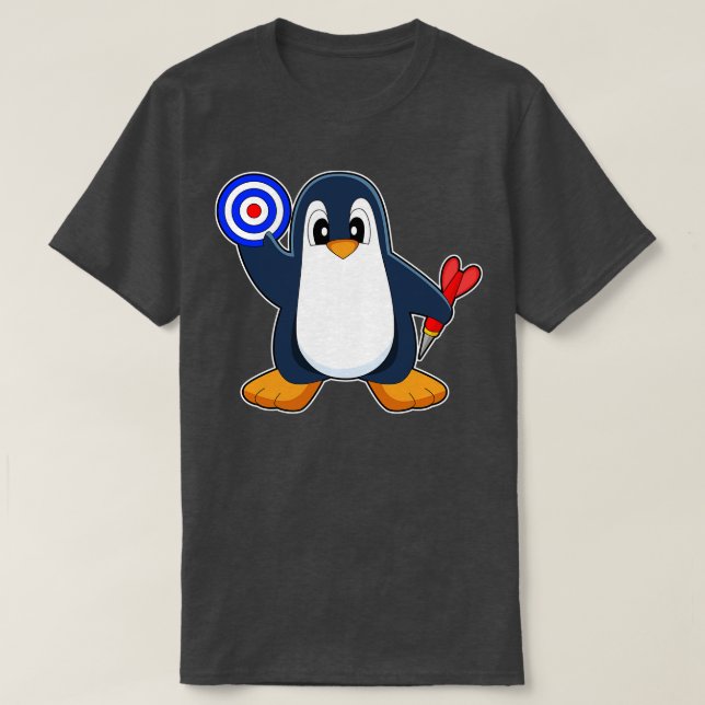 T-shirt Pingouin fléchettes (Design devant)