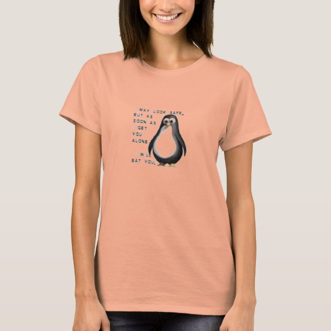 T-shirt Pingouin idiot ! (Devant)