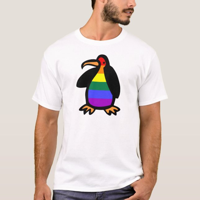 T-shirt Pingouin LGBT (Devant)