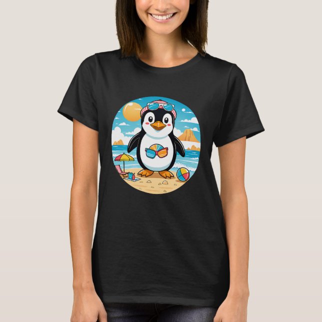 T-shirt Pingouin mignon (Devant)