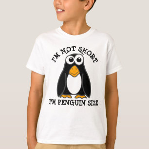 T-shirt Pingouin mignon Je ne suis pas court Citation drôl