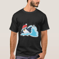 Pingouin nage de Noël