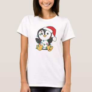 T-shirt Pingouin Noël Animaux d'hiver Pingouines de vacanc