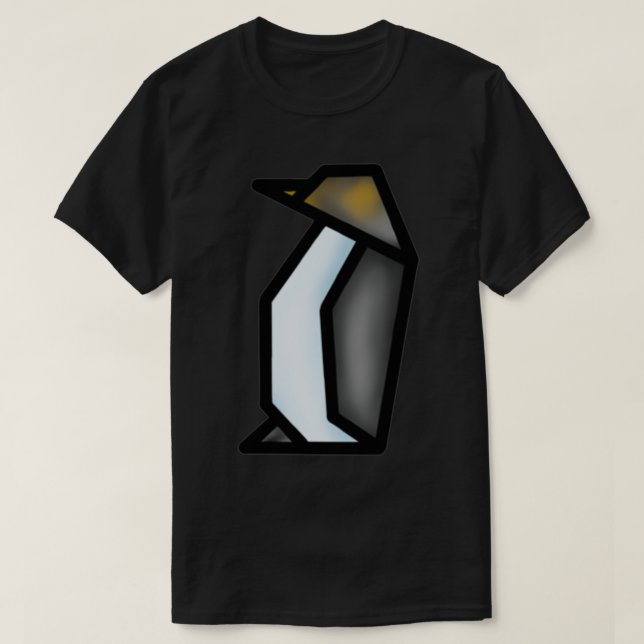T-shirt Pingouin Origami animal mou (Design devant)