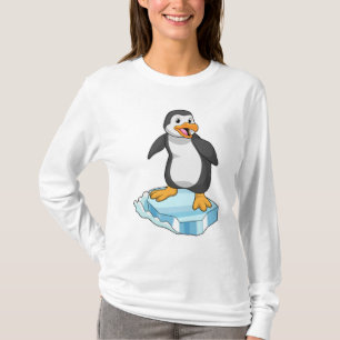T-shirt Pingouin sur glace floc