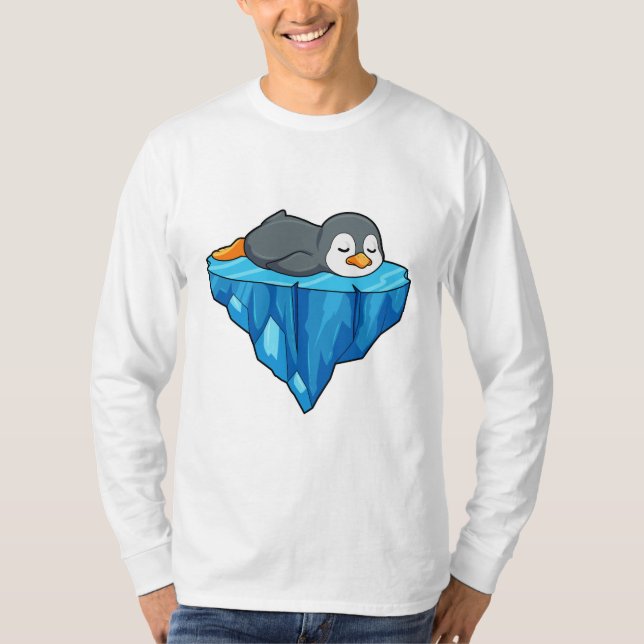 T-shirt Pingouin sur glace floc (Devant)