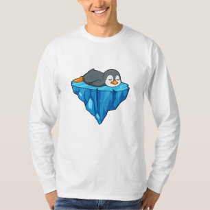 T-shirt Pingouin sur glace floc