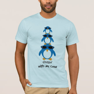 T-shirt Pingouins Chillin avec mon équipage