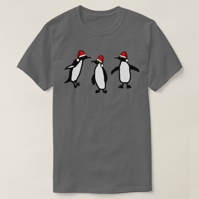 T-shirt Pingouins de Noël (Design devant)