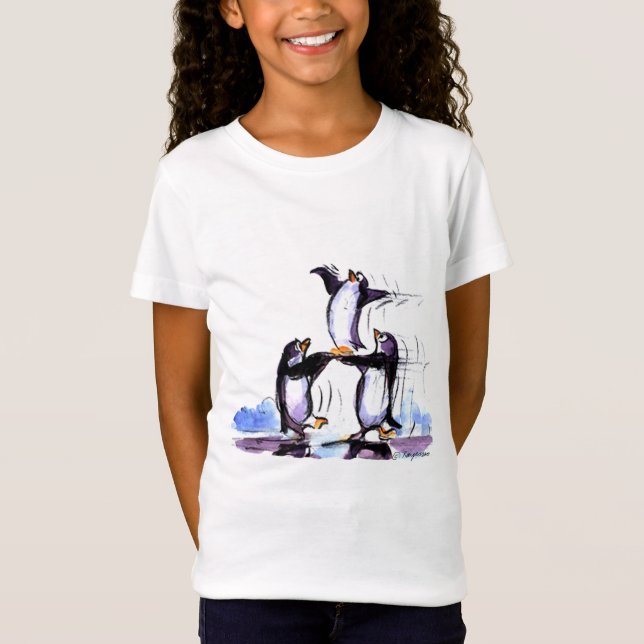 T-Shirt pingouins espiègles (Devant)