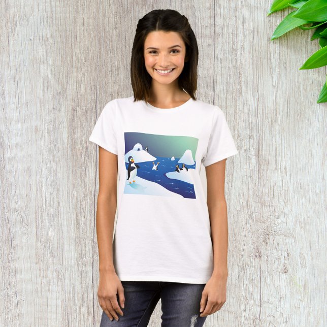 T-shirt Pingouins Et Glace (Créateur téléchargé)