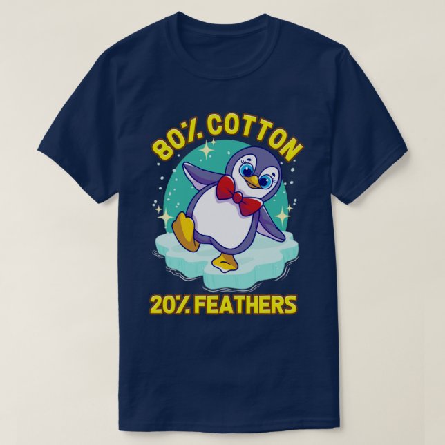 T-shirt Pingouins Pingouin mignon 80 Coton 20 Pieds2 (Design devant)