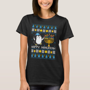 T-shirt Pinguin Hanukkah dégueulasse Jewish Chanuk