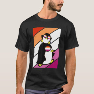 T-shirt Pinguin Pride Drapeau lesbien Lgbtq Fière Ally Pri