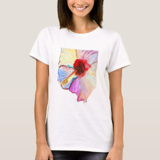 T-shirt Pink aquarelle tulipe art
