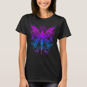 T-shirt Pink Blue Gradient Enchanted Fairy Faircore