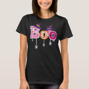 T-shirt Pink Boo Spider WI-tch Casquette mignon Horreur Ha