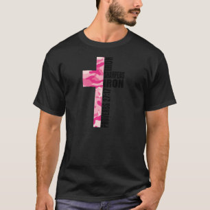 T-shirt Pink Camo Cross Christian Meilleur Ami Bible Verse
