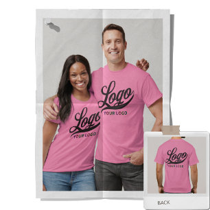T-shirt Pink Company Logo Swag Marque Hommes Femmes