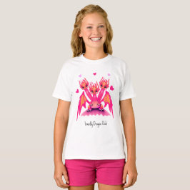 T-shirt Pink dragons