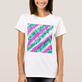 T-shirt Pink et Turquoise Splatt détendu