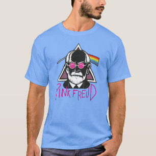 T-shirt Pink Freud Dark Side De Votre Maman Plaisanter Drô