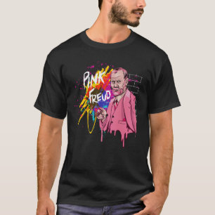 T-shirt Pink Freud Dark Side De Votre Maman Plaisanter Drô