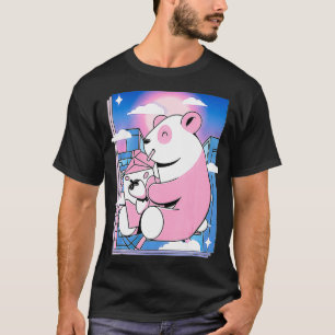 T-shirt Pink Japanese Milk Shake aesthetic Kawaii Strawber