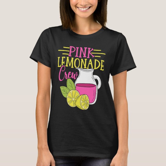 T-shirt Pink Lemonade Crew Lemon Juice Boss 8 (Devant)