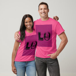 T - SHIRT PINK LIEBE Unisex MANDALA