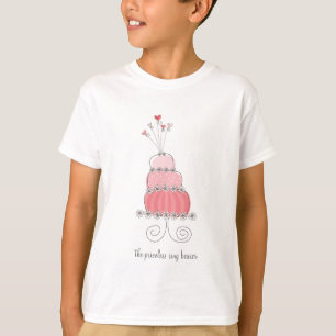 T-shirt Pink Mariage Cake Fun Personnalisé Votre Propre T-
