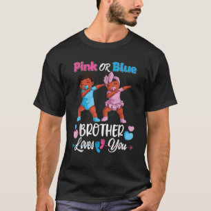 T-shirt Pink or Blue Brother Vous Aime Black Baby Genre R