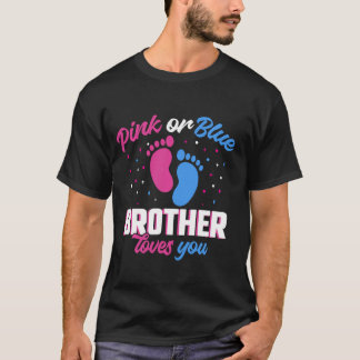 T-shirt Pink or Blue Brother vous aime Sexe Révéler