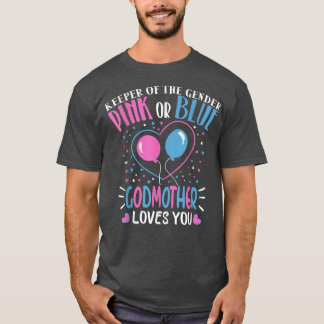 T-shirt Pink or Blue Godmère vous aime Genre Révéler maman