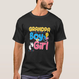 T-shirt Pink or Blue Grandpa Loves You Best Grandfather Ev