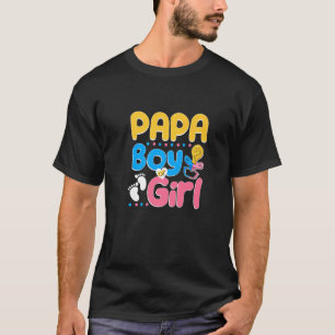 T-shirt Pink or Blue Papa t'aime Meilleur Papa Jamais Patr