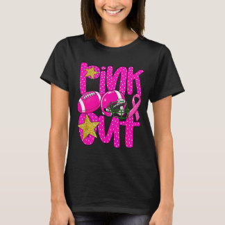 T-shirt Pink out football pink ribbon breast cancer