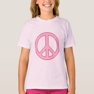 T-shirt Pink Polka Dot Peace