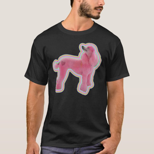 T-shirt Pink Poodle Classic (Devant)