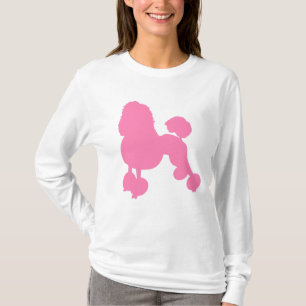 T-shirt PINK POODY CHIEN DOSSIER long femmes
