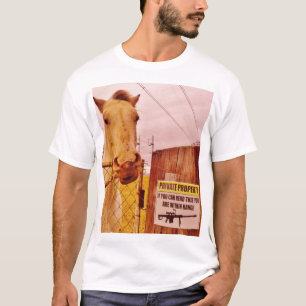 T-shirt Pink Private Property Horse
