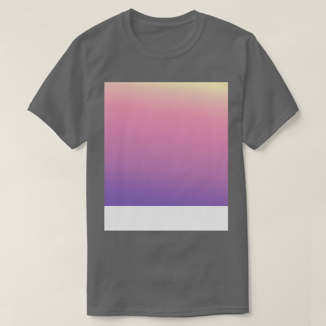 T-shirt Pink violet dégradé Motif Fondu (Design devant)