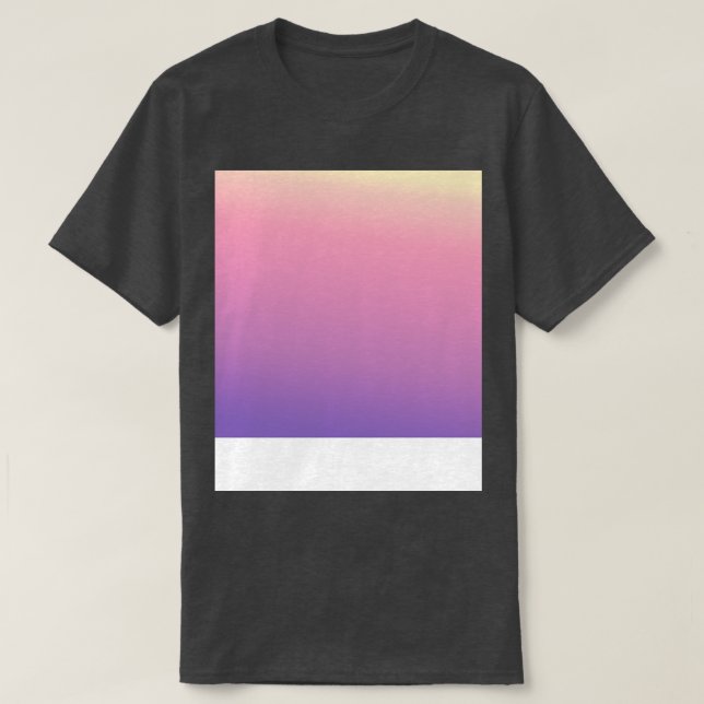 T-shirt Pink violet dégradé Motif Fondu (Design devant)
