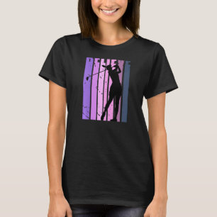 T-shirt Pink Womens Golfing Motivational Golfing Inspirant