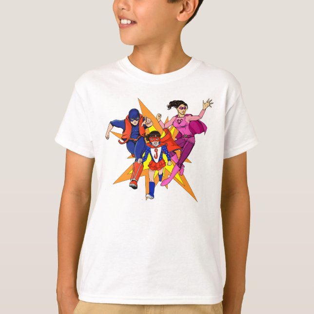T-shirt Pinkgirl, The Scone et Jazzy (Devant)