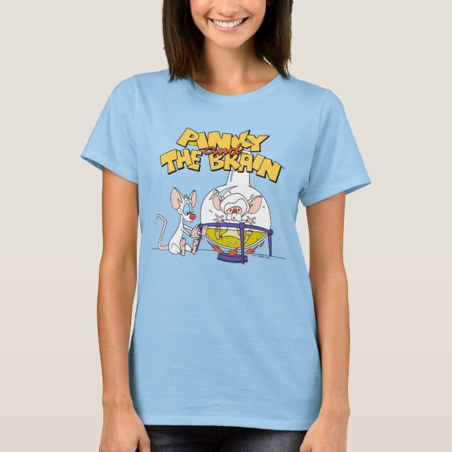 T-shirt Pinky et le cerveau | Laboratoire (Devant)