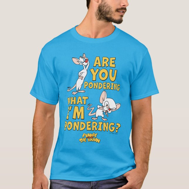 T-shirt Pinky et le cerveau | Vous Pensez ? (Devant)