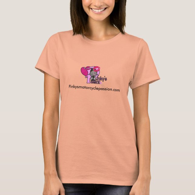 T-shirt pinky valentine day, Pinkysmotorcyclepassion.com (Devant)