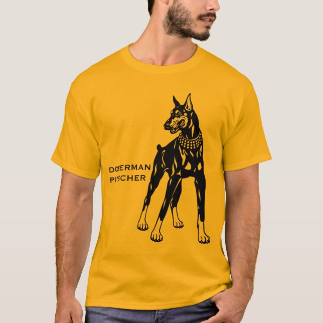 T-shirt pinscher de dobermann (Devant)