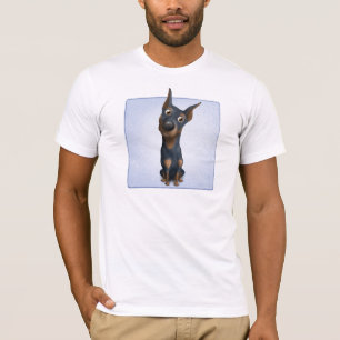 T-shirt Pinscher de dobermann (noir et Tan) DOB1